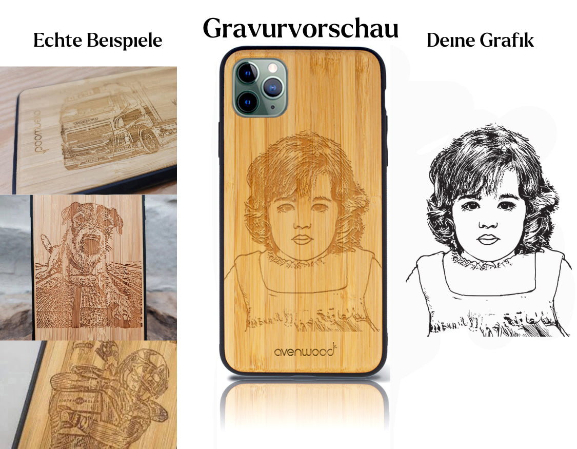 INDIVIDUELL iPhone 11 Pro Bambus-Kunststoff